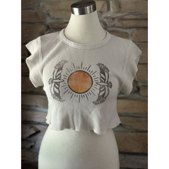 Free People Movement Tops - Free People Movement Cropped Eagle Sun Top Sz M